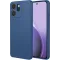 Phonesta Soft Silk Silicone Back Cover hoesje voor Oppo Reno14 F/FS - Donkerblauw