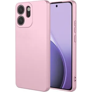 Phonesta Soft Silk Silicone Back Cover hoesje voor Oppo Reno14 F/FS - Roze