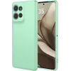 Phonesta Soft Silk Silicone Back Cover hoesje voor Motorola Edge 50 - Matcha Green 0