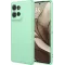 Phonesta Soft Silk Silicone Back Cover hoesje voor Motorola Edge 50 - Matcha Green