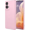 Phonesta Soft Silk Silicone Back Cover hoesje voor Motorola Edge 50 Fusion - Roze 0