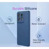 Phonesta Soft Silk Silicone Back Cover hoesje voor Motorola Edge 50 Pro - Rood 5