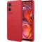 Phonesta Soft Silk Silicone Back Cover hoesje voor Motorola Moto G05 / Moto E15 - Rood