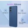 Phonesta Soft Silk Silicone Back Cover hoesje voor Motorola Moto G05 / Moto E15 - Zwart 1
