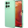 Phonesta Soft Silk Silicone Back Cover hoesje voor Motorola Moto G17/G17 Power/G15/G15 Power - Matcha Green
