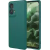 Phonesta Soft Silk Silicone Back Cover hoesje voor Motorola Moto G35 - Donkergroen 0