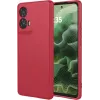 Phonesta Soft Silk Silicone Back Cover hoesje voor Motorola Moto G35 - Rood 0