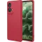 Phonesta Soft Silk Silicone Back Cover hoesje voor Motorola Moto G35 - Rood