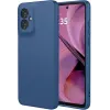 Phonesta Soft Silk Silicone Back Cover hoesje voor Motorola Moto G55 - Donkerblauw 0