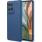 Phonesta Soft Silk Silicone Back Cover hoesje voor Motorola Moto G75 - Donkerblauw