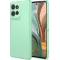 Phonesta Soft Silk Silicone Back Cover hoesje voor Motorola Moto G75 - Matcha Green