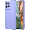 Phonesta Soft Silk Silicone Back Cover hoesje voor Motorola Moto G75 - Paars 0