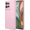Phonesta Soft Silk Silicone Back Cover hoesje voor Motorola Moto G75 - Roze