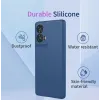 Phonesta Soft Silk Silicone Back Cover hoesje voor Motorola Moto G85 - Donkergroen 1