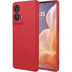 Phonesta Soft Silk Silicone Back Cover hoesje voor Motorola Moto G85 - Rood