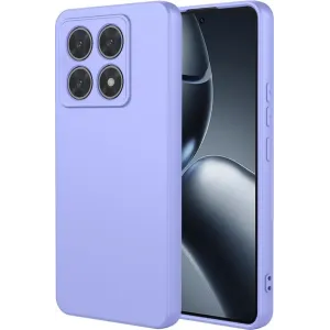 Phonesta Soft Silk Silicone Back Cover hoesje voor Xiaomi 14T Pro - Paars