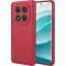 Phonesta Soft Silk Silicone Back Cover hoesje voor Xiaomi Redmi Note 14 Pro 5G / Xiaomi Poco X7 - Rood