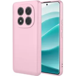 Phonesta Soft Silk Silicone Back Cover hoesje voor Xiaomi Redmi Note 14 Pro 5G / Xiaomi Poco X7 - Roze