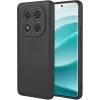 Phonesta Soft Silk Silicone Back Cover hoesje voor Xiaomi Redmi Note 14 Pro 5G / Xiaomi Poco X7 - Zwart