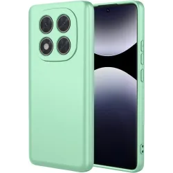 Phonesta Soft Silk Silicone Back Cover hoesje voor Xiaomi Redmi Note 14 Pro 4G - Matcha Green