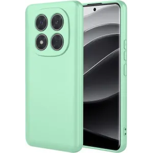 Phonesta Soft Silk Silicone Back Cover hoesje voor Xiaomi Redmi Note 14 Pro Plus - Matcha Green