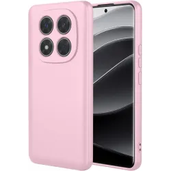 Phonesta Soft Silk Silicone Back Cover hoesje voor Xiaomi Redmi Note 14 Pro Plus - Roze