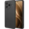 Phonesta Soft Silk Silicone Back Cover hoesje voor Xiaomi Poco F7 Pro - Zwart