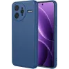 Phonesta Soft Silk Silicone Back Cover hoesje voor Xiaomi Poco F7 Ultra - Donkerblauw