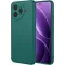 Phonesta Soft Silk Silicone Back Cover hoesje voor Xiaomi Poco F7 Ultra - Donkergroen