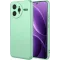 Phonesta Soft Silk Silicone Back Cover hoesje voor Xiaomi Poco F7 Ultra - Matcha Green