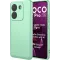 Phonesta Soft Silk Silicone Back Cover hoesje voor Xiaomi Poco M7 Pro - Matcha Green