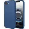 Phonesta Soft Silk Silicone Back Cover hoesje voor Apple iPhone 17e/16e - Donkerblauw