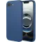 Phonesta Soft Silk Silicone Back Cover hoesje voor Apple iPhone 17e/16e - Donkerblauw