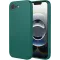 Phonesta Soft Silk Silicone Back Cover hoesje voor Apple iPhone 17e/16e - Donkergroen