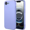 Phonesta Soft Silk Silicone Back Cover hoesje voor Apple iPhone 17e/16e - Paars