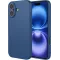Phonesta Soft Silk Silicone Back Cover hoesje voor Apple iPhone 17 - Donkerblauw