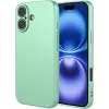 Phonesta Soft Silk Silicone Back Cover hoesje voor Apple iPhone 17 - Matcha Green