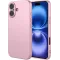 Phonesta Soft Silk Silicone Back Cover hoesje voor Apple iPhone 17 - Roze