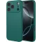 Phonesta Soft Silk Silicone Back Cover hoesje voor Apple iPhone 17 Pro - Donkergroen