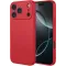 Phonesta Soft Silk Silicone Back Cover hoesje voor Apple iPhone 17 Pro - Rood