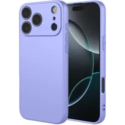 Phonesta Soft Silk Silicone Back Cover hoesje voor Apple iPhone 17 Pro Max - Paars