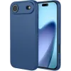Phonesta Soft Silk Silicone Back Cover hoesje voor Apple iPhone Air - Donkerblauw