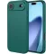 Phonesta Soft Silk Silicone Back Cover hoesje voor Apple iPhone Air - Donkergroen