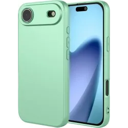 Phonesta Soft Silk Silicone Back Cover hoesje voor Apple iPhone Air - Matcha Green