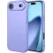 Phonesta Soft Silk Silicone Back Cover hoesje voor Apple iPhone Air - Paars
