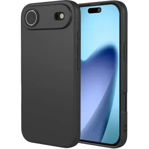 Phonesta Soft Silk Silicone Back Cover hoesje voor Apple iPhone Air - Zwart
