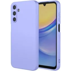 Phonesta Soft Silk Silicone Back Cover hoesje voor Samsung Galaxy A17 - Paars