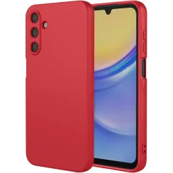 Phonesta Soft Silk Silicone Back Cover hoesje voor Samsung Galaxy A26 - Rood