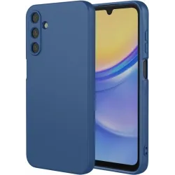 Phonesta Soft Silk Silicone Back Cover hoesje voor Samsung Galaxy A56 - Donkerblauw