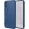 Phonesta Soft Silk Silicone Back Cover hoesje voor Samsung Galaxy S25 Edge - Donkerblauw